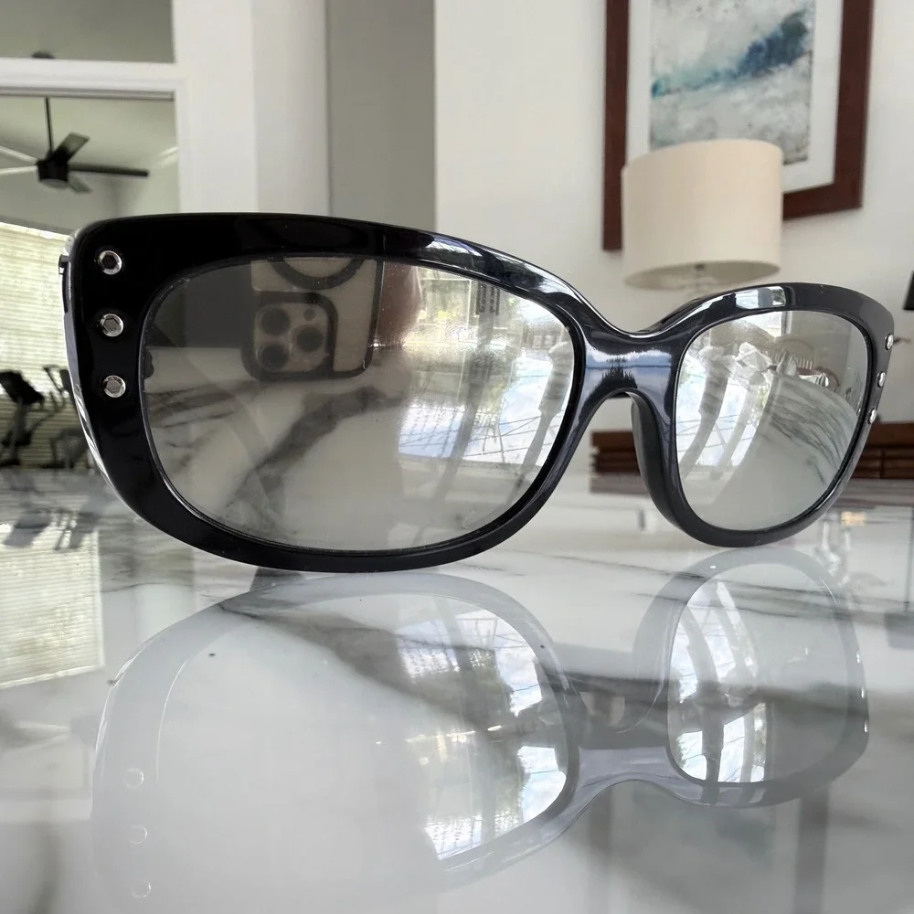 Celine‎ Reflective Sunglasses CL400720l Black Mens Unisex